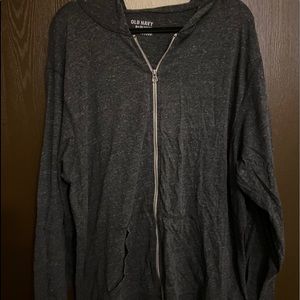 Zip up sweat shirt